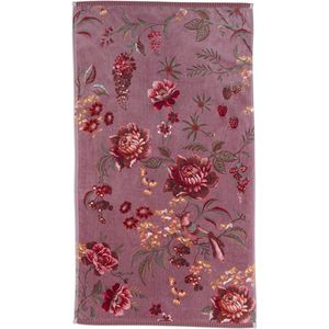 Pip Studio badgoed Secret Garden mauve - handdoek 55x100 cm