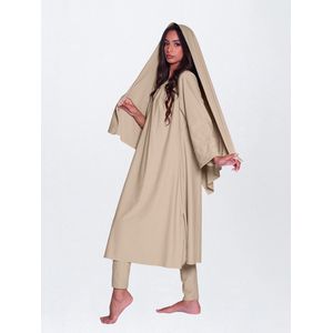 MYKINY BRAND - BURKINI LOUISA - TAUPE -ZWEMSET - SWIMWEAR - BADPAK MAAT M -Burkinis