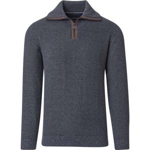 Casa Moda Gemêleerde Heren Trui Met Opstaande Kraag - XXL