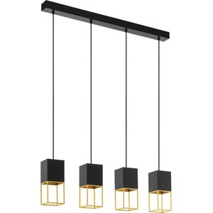 EGLO Montebaldo Hanglamp - GU10 - 85 cm - Zwart/Goud