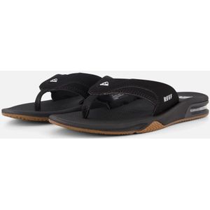 Reef - Fanning - Teenslippers - Zwart en Tan - Anatomische Ondersteuning