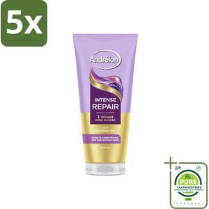 5 x Andrélon – Haarmasker WOW – Intense Repair – 180 ml - Grootverpakking - Haarkleur - Haarschade - Haarkracht - Haartype - Haarmasker