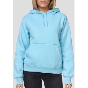 Smith & Solo Hoodie Dames - Sweatshirt Dames Met Capuchon - Katoen - Lichtblauw XS
