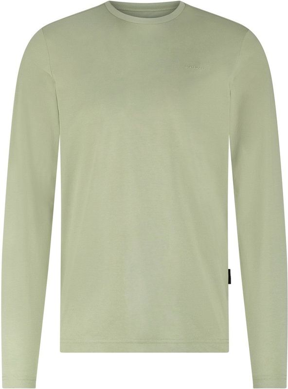 State of Art Heren longsleeve groen (Maat: S) - Effen - Halslijn: Ronde hals,