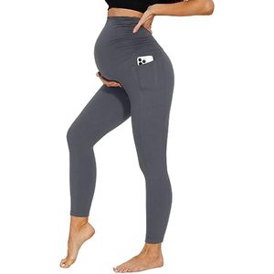 Hoge Taille Zwangerschapslegging Dames - Comfortabel, Zacht en Ondersteunend voor Yoga en Thuis