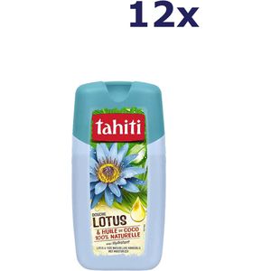 12x Tahiti Douchegel - 250ml - lotus & kokosolie