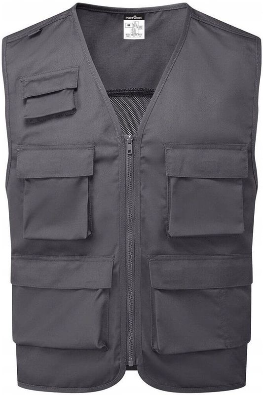 Werkvest - Metal Grey - Multi-pocket - XXL