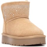 Xti - 15130003 - Enkellaarsjes - Beige - Aussie-stijl - Veganistisch