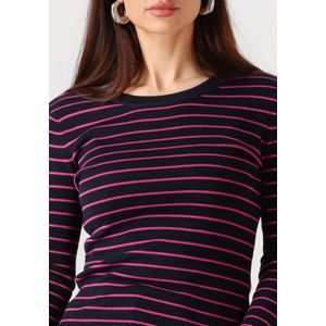 Ydence Knitted Top Devina Tops & T-shirts Dames - Shirt - Multi - Maat XL