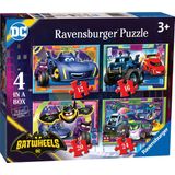 Ravensburger Batwheels 4in1box puzzel - 12+16+20+24 stukjes - kinderpuzzel