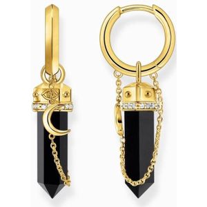 Thomas Sabo - CR722-177-11 - Oorbellen - Zwart - 925er Zilver Geel Verguld