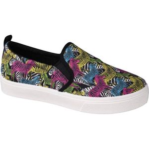 Skechers Poppy-Pop Art Animals 155077-BKMT, Vrouwen, Veelkleurig, Sportschoenen,Sneakers, maat: 36,5