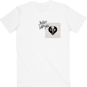 Bullet For My Valentine - Album Cropped & Logo Heren T-shirt - M - Wit