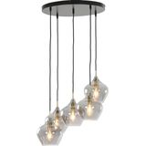 Light & Living Hanglamp Rakel - Antiek Brons - Ø61cm - 5L - Modern,Luxe - Hanglampen Eetkamer, Slaapkamer, Woonkamer