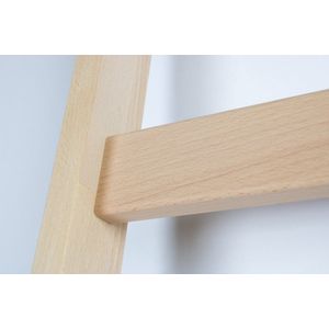 Enkele beuken houten ladder | Aantal sporten (inclusief cm): 7 sporten (200 cm)