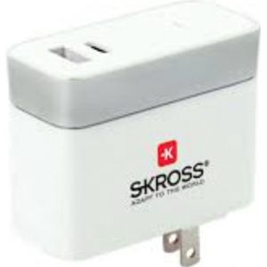 SKROSS - Amerika (USA) USB Lader 2x USB 5400 mA (Type-A & Type-C)