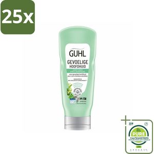 25 x Guhl - Conditioner - Gevoelige Hoofdhuid - 200 ml - Grootverpakking - Haarverzorging Gevoelige Hoofdhuid - Conditioner Gevoelige Hoofdhuid - Milde Conditioner - Conditioner Droge Hoofdhuid - Conditioner Jeuk