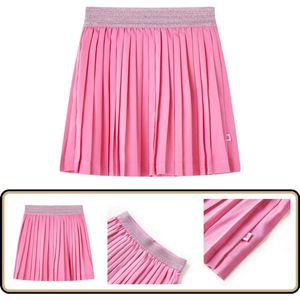 Kinderrokje geplooid - Roze - Maat 92 Kinderrok - Meisjesrok - Roze Jurk - Kinderjurkje - Kindermode