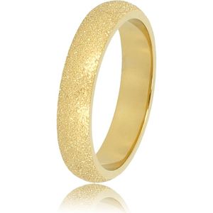 My Bendel Goudkleurige stardust aanschuifring 4mm - Goudkleurige stardust aanschuifring 4mm - Met luxe cadeauverpakking