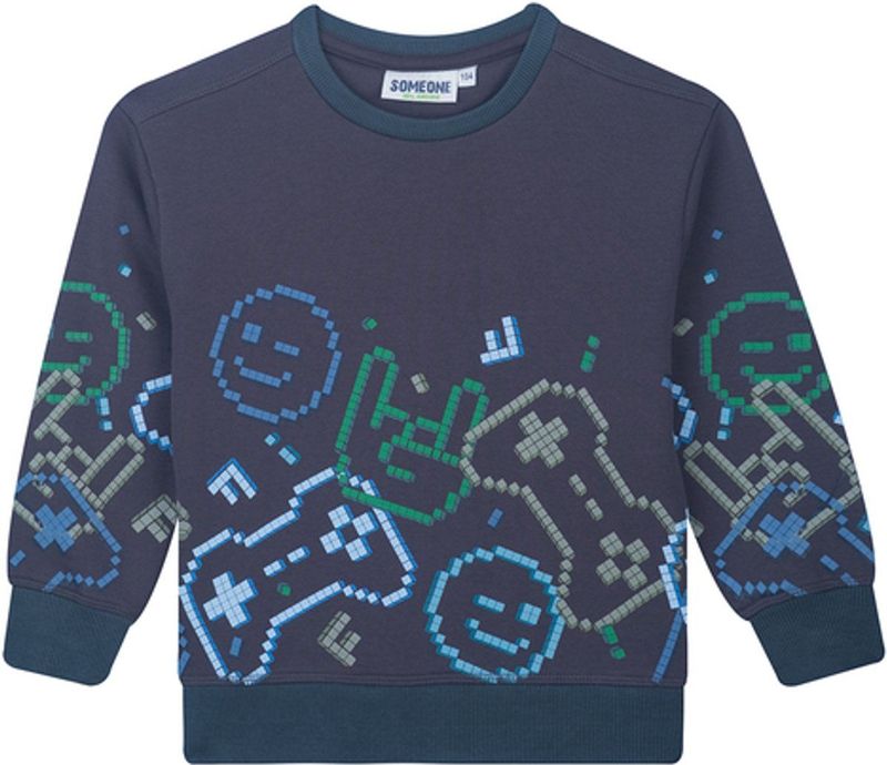 Someone - GAMEOVER - Sweater - Antraciet - Jongens