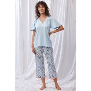 Lords & Lilies pyjama dames - lichtblauw - 251-50-XPG-Z/888 - maat M