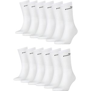 12 PACK Puma Unisex Crew Tennissokken Sportsokken Sokken voor heren en dames