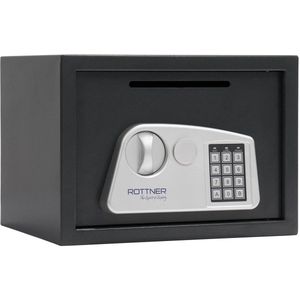 Rottner Meubelkluis Afstortkluis Jupiter 3 |Elektronisch Slot| Antraciet|25x35x20 cm|