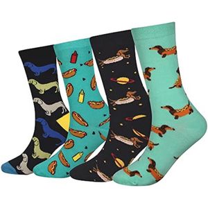 Heren Fun Crazy Novelty Jurk Crew Kalf Sokken