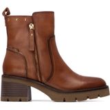 Carmela - 16257203-CAMEL - Leren Enkellaarsjes - Bruin - Hakhoogte 1 tot 3 cm