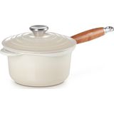 Le Creuset Steelpan - met deksel - Tradition - Meringue - ø 18 cm / 1.8 Liter