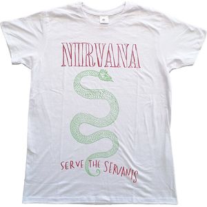 Nirvana - Serve The Servants Heren T-shirt - 2XL - Wit