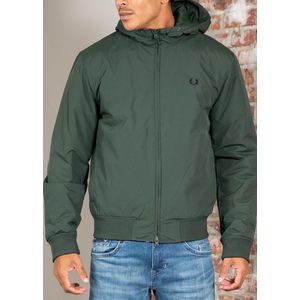 Fred Perry Hooded brentham jacket - court green