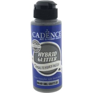 Cadence Hybrid Acrylverf Glitter 120 ml Graffiti Grey