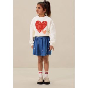 Sissy-Boy - Rok - Blauw - Met Madeliefjes Embroidery