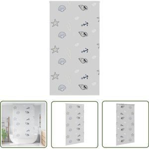The Living Store Doucherolgordijn 130x240 cm stofbreedte 126 cm - Douche Gordijn - Badkamerroutine - Douche Accessoires - Privacy Badkamer - Rolluiken