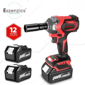 Eszenzics™ Slagmoersleutel Pro7 - Borstelloos - Incl. 2 accu's 18V en oplader - Incl. Opzetstuk - Krachtig koppel 1200 Nm - 8 snelheden - LED licht