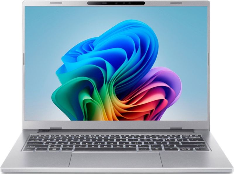 Aspire 14 AI A14-61M-R7S6 - Laptop - Zilver - 14 inch OLED - AMD Ryzen AI 5 - 32GB - 1TB SSD - Verlicht toetsenbord