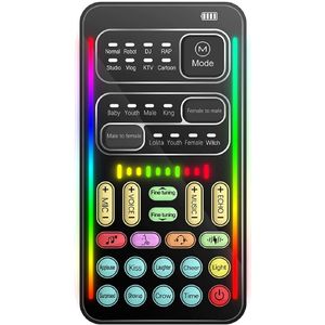Voice Changer, Handheld Voice Changer Geluidskaart met 8 Geluidseffecten, Mini Bluetooth Voice Disguiser, Draagbare Geluidsmodulator voor PS5/Xbox/PC/Mobiele Telefoon/Laptop