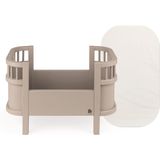 Sebra poppenbed met matras - jetty beige