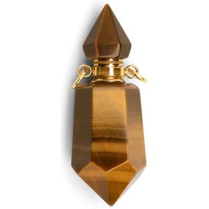 Zentana Tijgeroog Ketting Hanger - Edelsteen Elixer - Parfum & As Hanger - Sieraden voor Dames & Heren