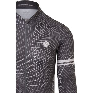 AGU Nocturnal Lines Fietsshirt Lange Mouwen Performance Heren - Freeport Grey - M