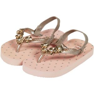 XQ Footwear - Teen - Slippers - Enkelbandje - Bloemetjes - Pupil - Maat 19/20