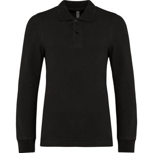 Kariban Kinderpolo lange mouwen K269 - Black - 10/12 Y (10/12 ans)