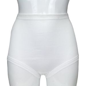 4-pack Dames Tailleslip Schöller 100% katoen Wit- maat 42 ( XL )