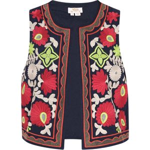 Usha - Weste - Met Bloemenpatroon - Nachtkleding