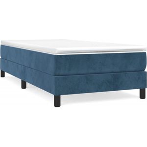 vidaXL-Boxspringframe-fluweel-donkerblauw-80x200-cm