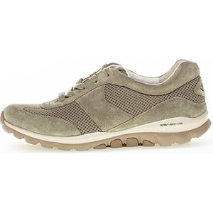 Gabor rollingsoft sensitive 86.966.34 - dames rollende wandelsneaker - groen - maat 39 (EU) 6 (UK)
