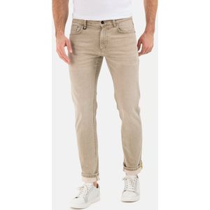 camel active Slim Fit 5-Pocket Jeans - Maat menswear-34/36 - Beige