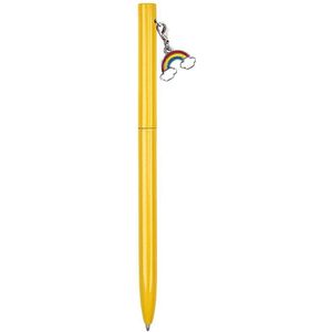 pen met bedel Regenboog geel