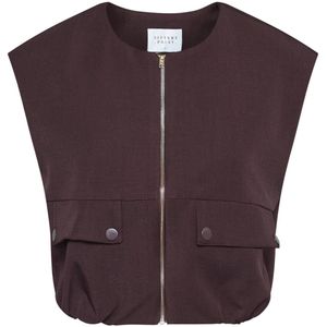 SisterS point Gilet Garwin Ve3 19298 Deep Bordeaux Dames Maat - XS